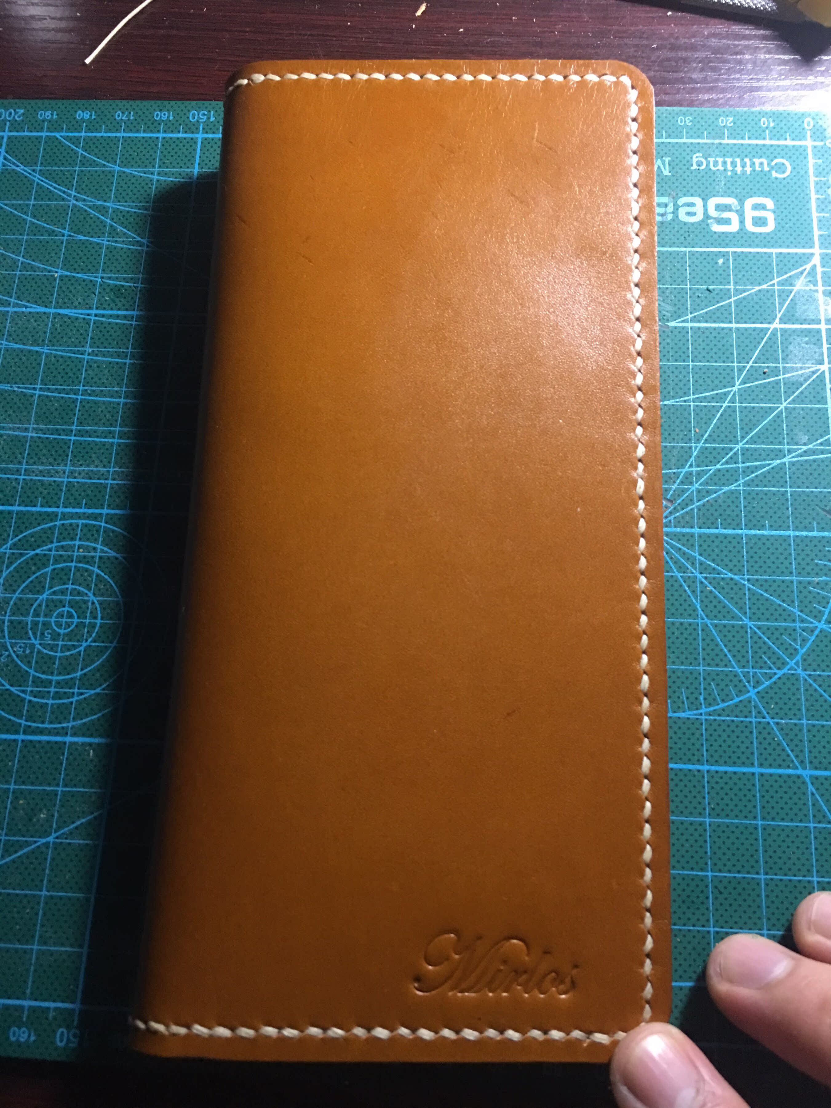 皮包#手工长钱夹头层牛皮枥木风格