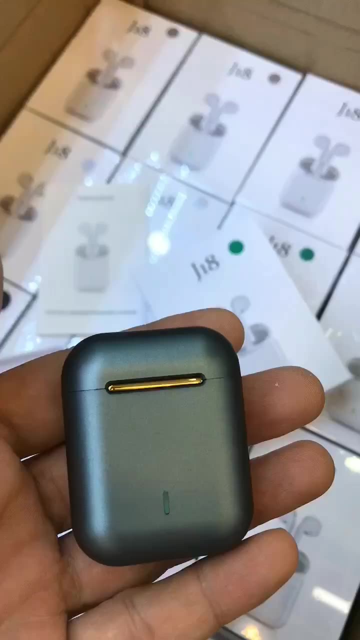 0 wireless earphone earbuds touch headset popups tws j18