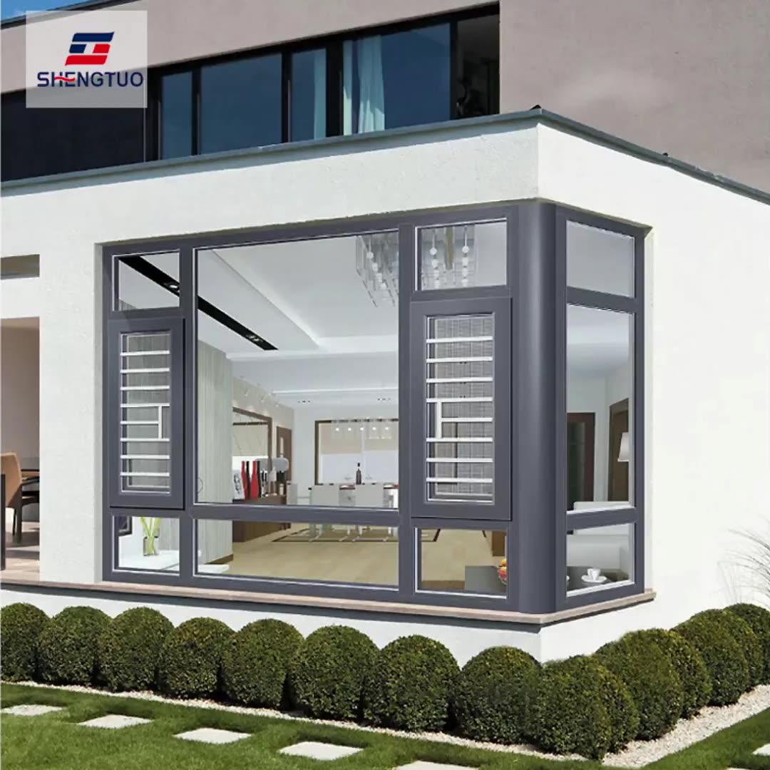 hot selling double glazed aluminum windows in paki