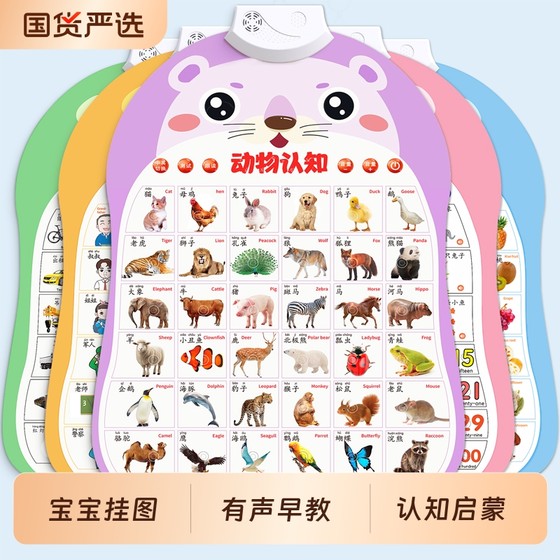 Audio early education picture baby cognitive enlightenment baby learns to speak, literacy point reading sound book wall stickers children's toys
Audio early education picture baby cognitive enlightenment baby learns to speak, literacy point reading sound book wall stickers children's toys