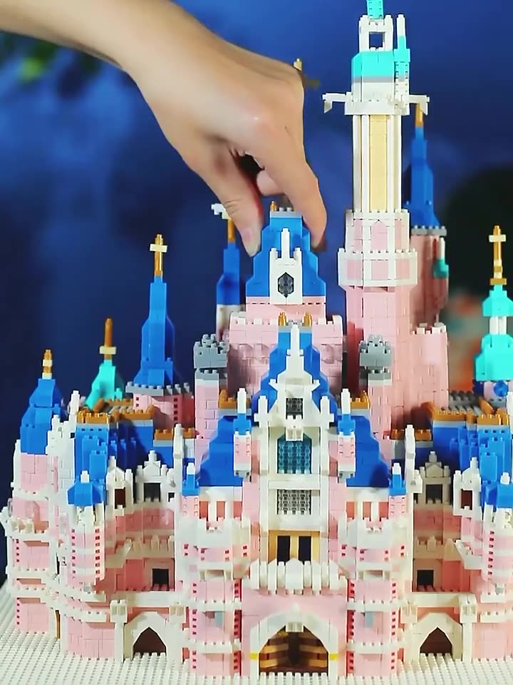 积木拼装力兼容乐高玩具高难度巨大型迪士尼城堡女孩生日-阿里巴巴