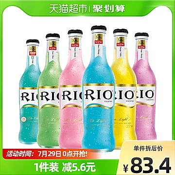 拍3件！RIO锐澳3.8度经典6口味275ml*18瓶[20元优惠券]-寻折猪