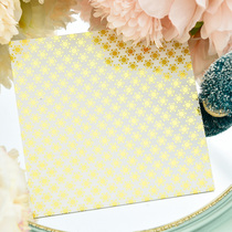 Judy handmade single-sided junkjournal hand account background material paper 220g bronzing single-sided thick cardboard