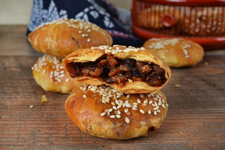 正宗金华大酥饼 梅干菜肉烧饼小吃 浙江特产零食20只独立包装零食