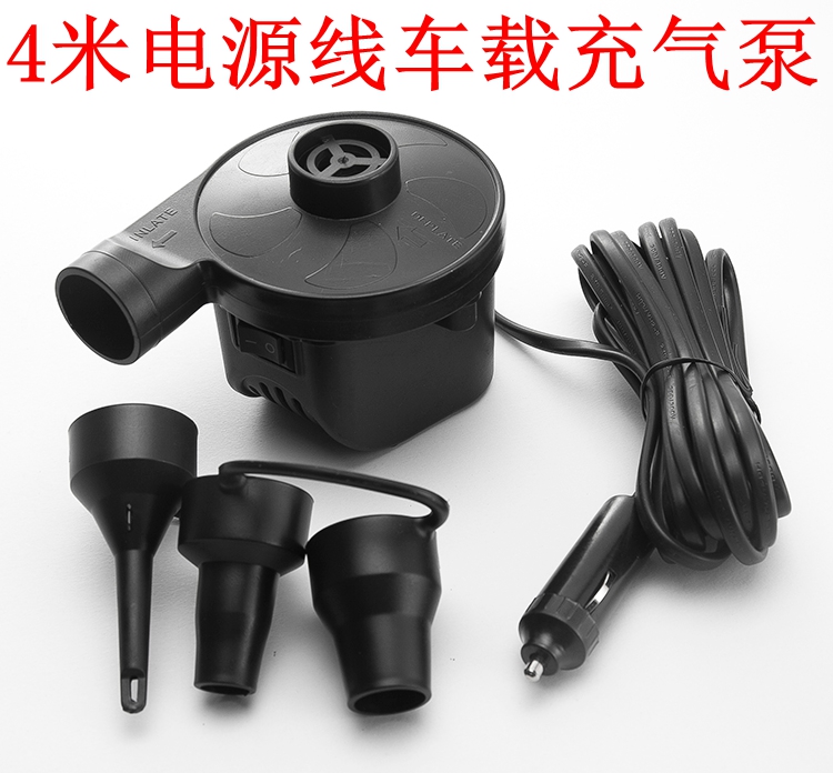 多功能220v家用12v车载户外两用可充电高压小型便携式电动充气泵