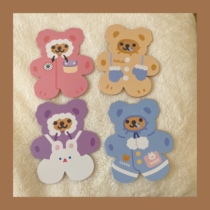 Korea ins same cute girl bear card birthday blessing card three-dimensional birthday gift card