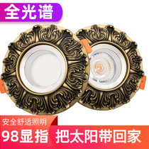 Full Spectrum home European style vintage clothing store living room ceiling embedded LED spotlight downlight background wall Downlight