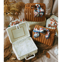 Birthday gift empty box high-grade creative European style ins large souvenir box packaging box wedding rattan gift box