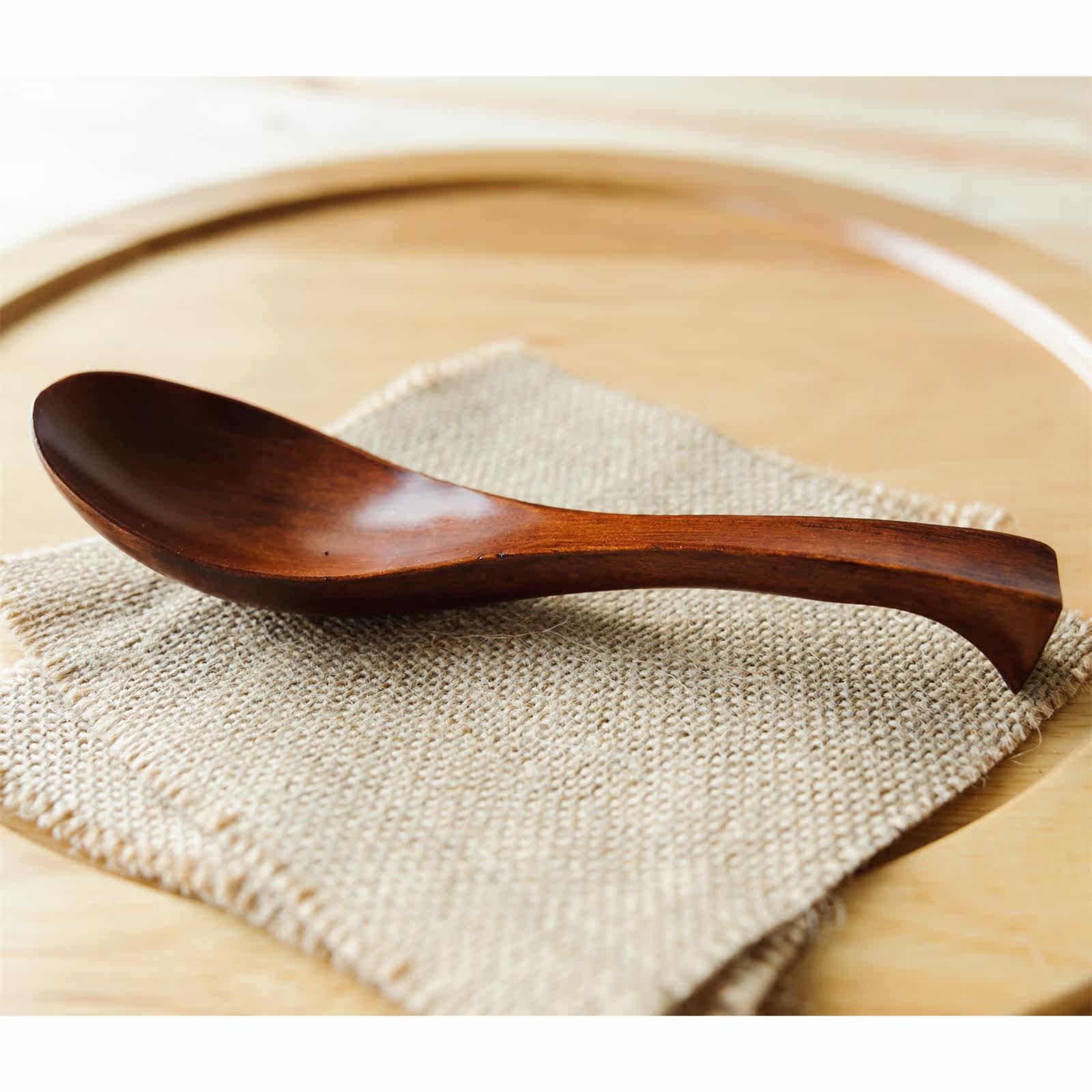 若素生活餐厨具套装韩国复古汤勺匙调羹冰淇淋勺婴儿宝宝小木勺子