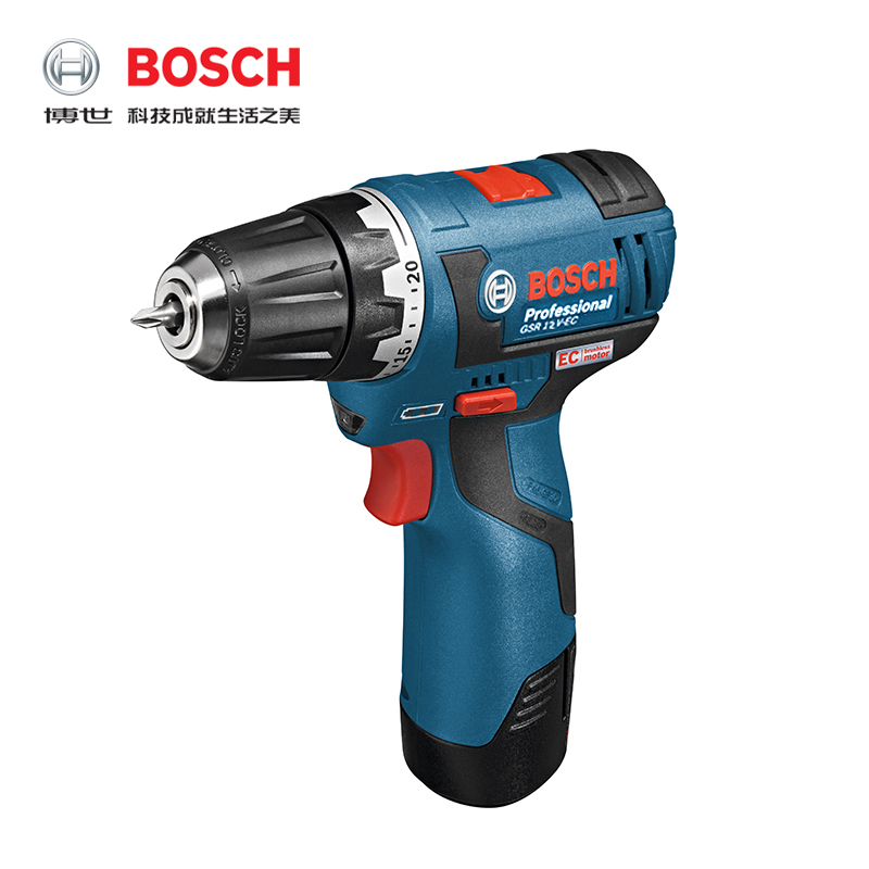 博世bosch锂电钻gsr12v-ec无刷手电钻/起子机/电动螺丝刀 12v锂电_7折