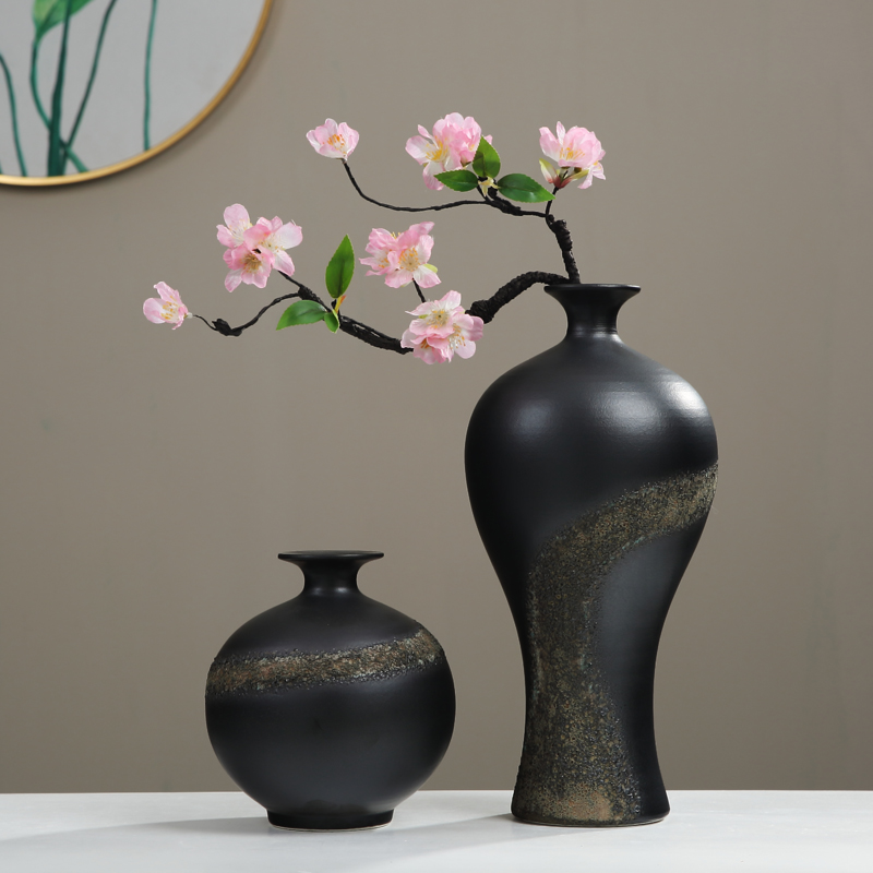 Jingdezhen zen new Chinese TV ark, flower arranging ceramic vase furnishing articles household act the role ofing is tasted, the sitting room porch a decorator