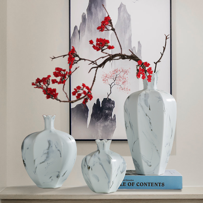 Creative new Chinese style ceramic vases, flower arranging dried flowers modern furnishing articles, the sitting room porch table between example of soft decoration