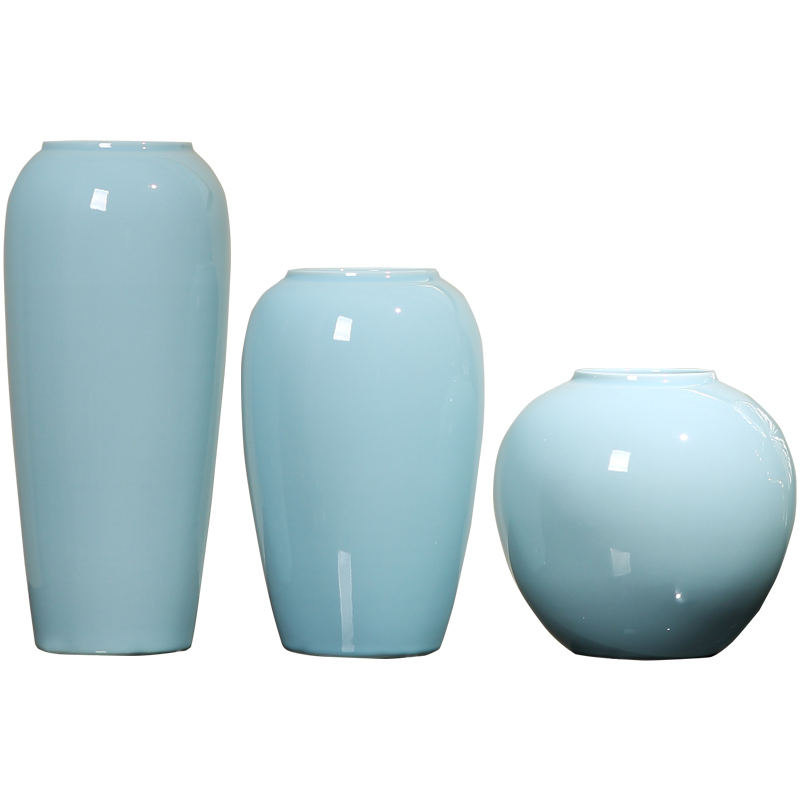 Jingdezhen ceramic vase furnishing articles of new Chinese style flower implement simulation flower flower I and contracted decorate the sitting room is small and pure and fresh