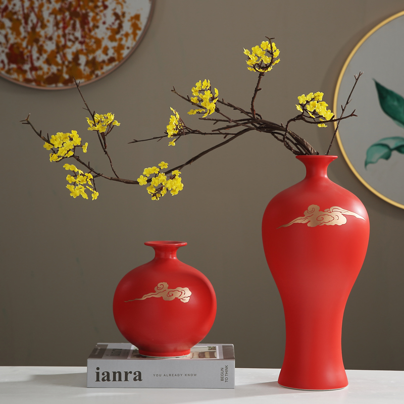 Jingdezhen zen TV ark, flower arranging new Chinese style ceramic vase furnishing articles, the sitting room porch decoration, household act the role ofing is tasted