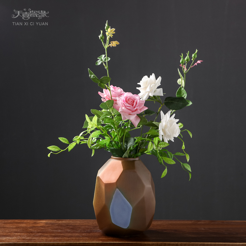 The modern ceramic vase furnishing articles creative contracted sitting room window table dry flower, flower implement home decoration