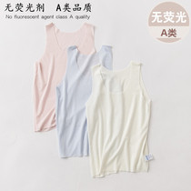 Childrens T-shirts for men and women babies without traces of middle and big children wearing boys and girls Modal summer thin bottoming vest