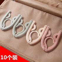 Travel folding hanger portable hanger Travel multifunctional magic telescopic drying rack non-slip drying rack set