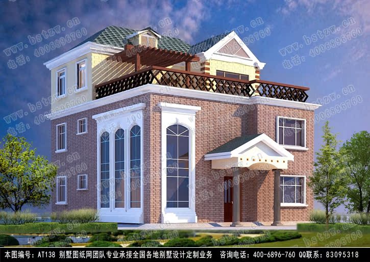 b11欧式豪华三层别墅施工图纸别墅设计图纸