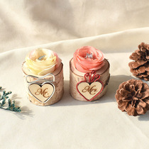 ins wooden ring box wedding wedding opposite ring box lettering box lettering ins Sen wedding ceremony photo props