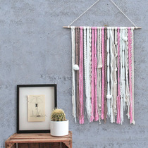 Bohemia Nordic hand-woven bedroom bedside living room decoration tapestry hanging painting fabric background ins