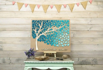 Wedding guest sign-in wall creative sign-in tree arrangement annual meeting party wedding arrangement blessing sign-in book