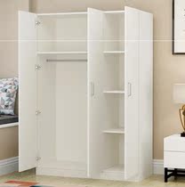Wardrobe sub-simple modern economical single size rental dormitory simple bedroom assembly solid wood wardrobe