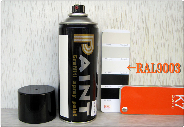 劳尔ral喷漆paint蒂罗缇黑罐漆白色漆ral9003信号白自喷漆