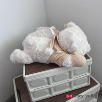 Winter scarf gloves puff plush doll tissue paper girly heart Winnie the Pooh doll tissue paper cover gift