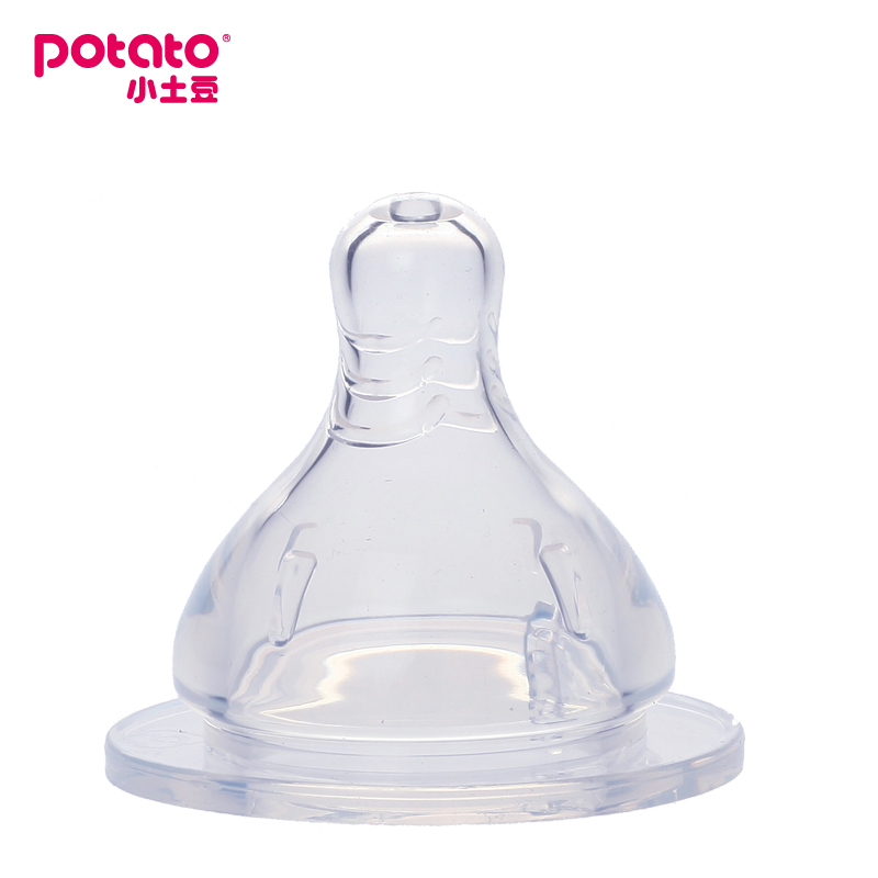 小土豆婴儿奶嘴全硅胶哺感自然标准口径奶嘴36mm S/M/L两个装产品展示图5