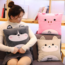 Cute car car car folding pillow quilt dual-purpose office cushion sofa noon sleep pillow