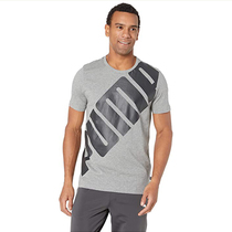 American Puma Puma men and women Loose Casual and Compassionate Half Sleeve Tide Sports T-Shirt Grey Comfort