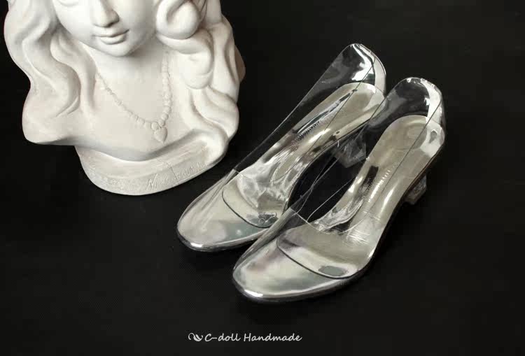 c-doll handmade手作/ cinderellas crystal shoes 灰姑娘水晶鞋