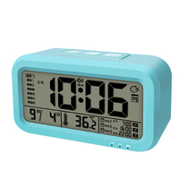 Charging alarm clock multi-function voice clock music ringtone volume adjustment three sets of working day alarm