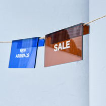 Creative acrylic listing sale cards logo Hanging Advertising Chants Indicating Signs Cue Cards Customised