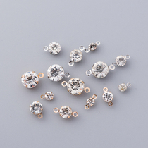 diy jewelry accessories single hole drill single hole drill copper material double drill double hole drill