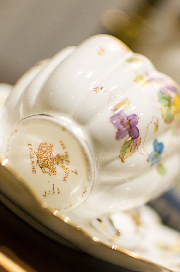 欧洲古董瓷器英国wileman(shelley)骨瓷茶杯咖啡杯西洋收藏