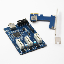 Dedicated PCI-E to PCIe interface expansion card 1 drag 3 adapter card 1X 3 PCIe slot