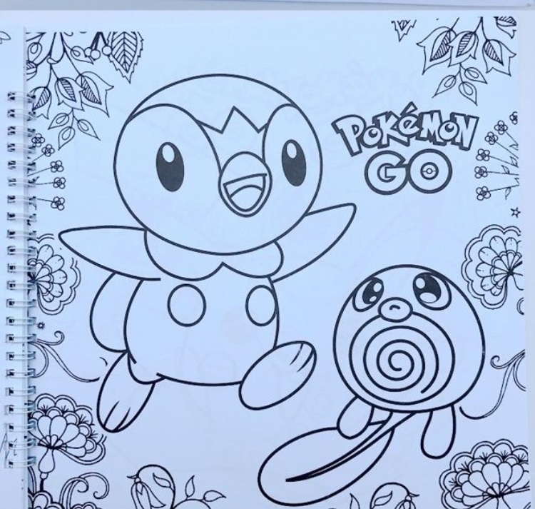 宠物小精灵宝可梦涂色书本皮卡丘填色本自己上色的涂鸦本绘画画本