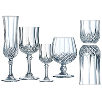 French imported CDA crystal glass glass household wine glass champagne glass goblet bubble glass Diamond wine set