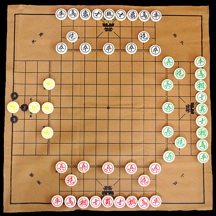 三国演弈棋创意象棋高智商益智游戏三人棋类桌游少儿智力开发玩具