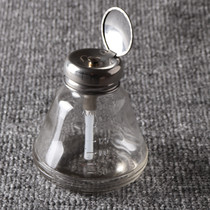 Thickened Glass Alcohol Bottle 180ml Press Type Maintenance Copper Core Corrosion-proof and antistatic washed plate water bottle