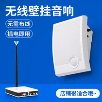 Ling wireless speaker speaker broadcasting system Wall-mounted audio background music shop speaker wall-mounted conference audio