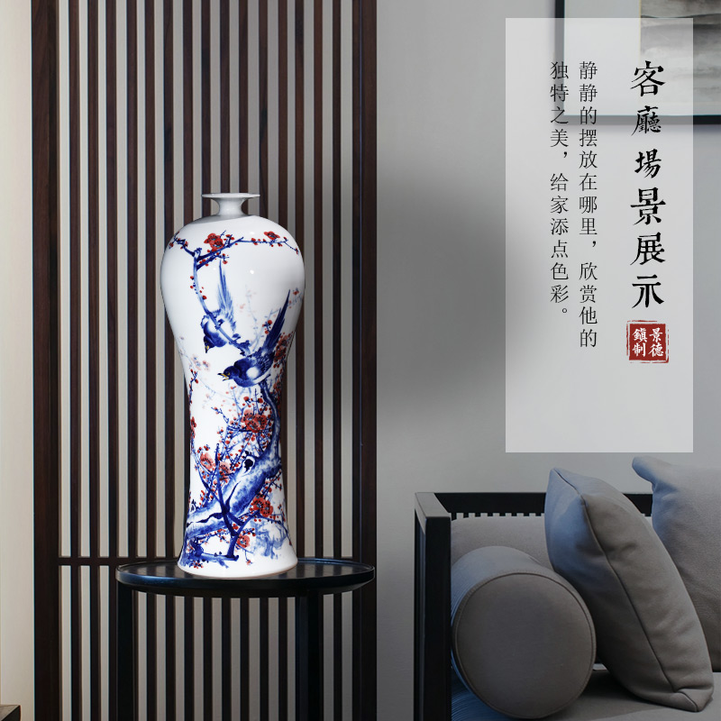 Beaming masters hand draw blue and white porcelain of jingdezhen ceramics furnishing articles sitting room flower arranging Chinese style household ornaments