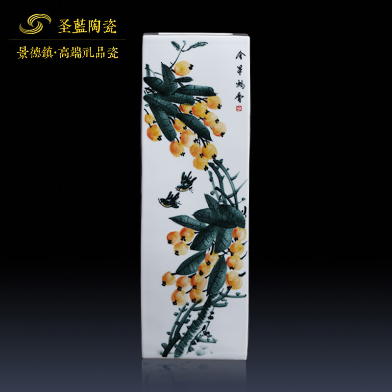 Jingdezhen ceramics famous master hand of large vases, flower arranging living room TV cabinet study porch place