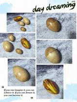 Derreterre Sand Egg Eggshaker Rattan Painted Peach Blossom Core Musical Instrument Rhythm Quality