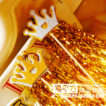 (Hi Square) Crown Magic Flash Stick Childrens Birthday Party Atmosphere Wedding Props Fairy Bars Festival Decoration