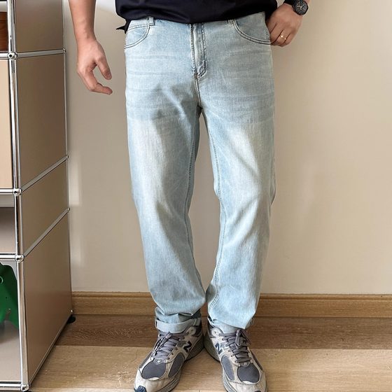 Dayi Wuyou Large Size Men's Summer Thin Material Light Blue Washed Elastic Straight Plus Fat Plus Larger Men's Jeans
Dayi Wuyou Large Size Men's Summer Thin Material Light Blue Washed Elastic Straight Plus Fat Plus Larger Men's Jeans