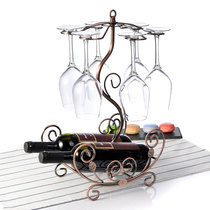 European-style red wine rack ornaments creative wine bottle rack red wine cup holder upside down household simple wine rack tall cup holder