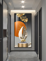 Entrance to the family Xuanguan Decorative Paintings Brief Modern Upscale Hallway Aisle Frescoed Living Room Light Extravagant and Vertical Edition Fancy Hung Painting
