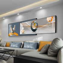 Modern light extravagant living room decoration painting high-end crystal porcelain sofa Background wall hanging painting Atmospheric horizontal version headbed bedroom superimposed